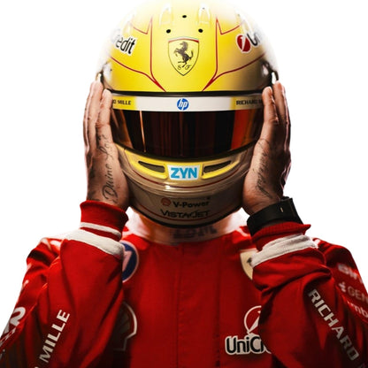 Lewis Hamilton F1 Race Replica Ferrari Driver Suit Side View