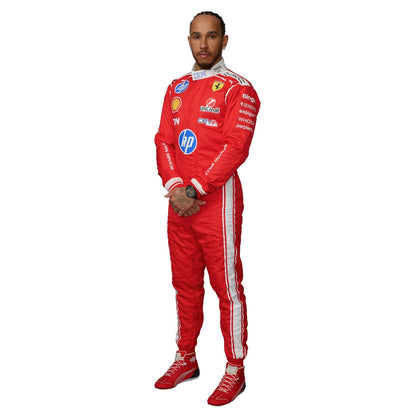 Lewis Hamilton F1 Race Replica Ferrari Grand Prix Suit Left View