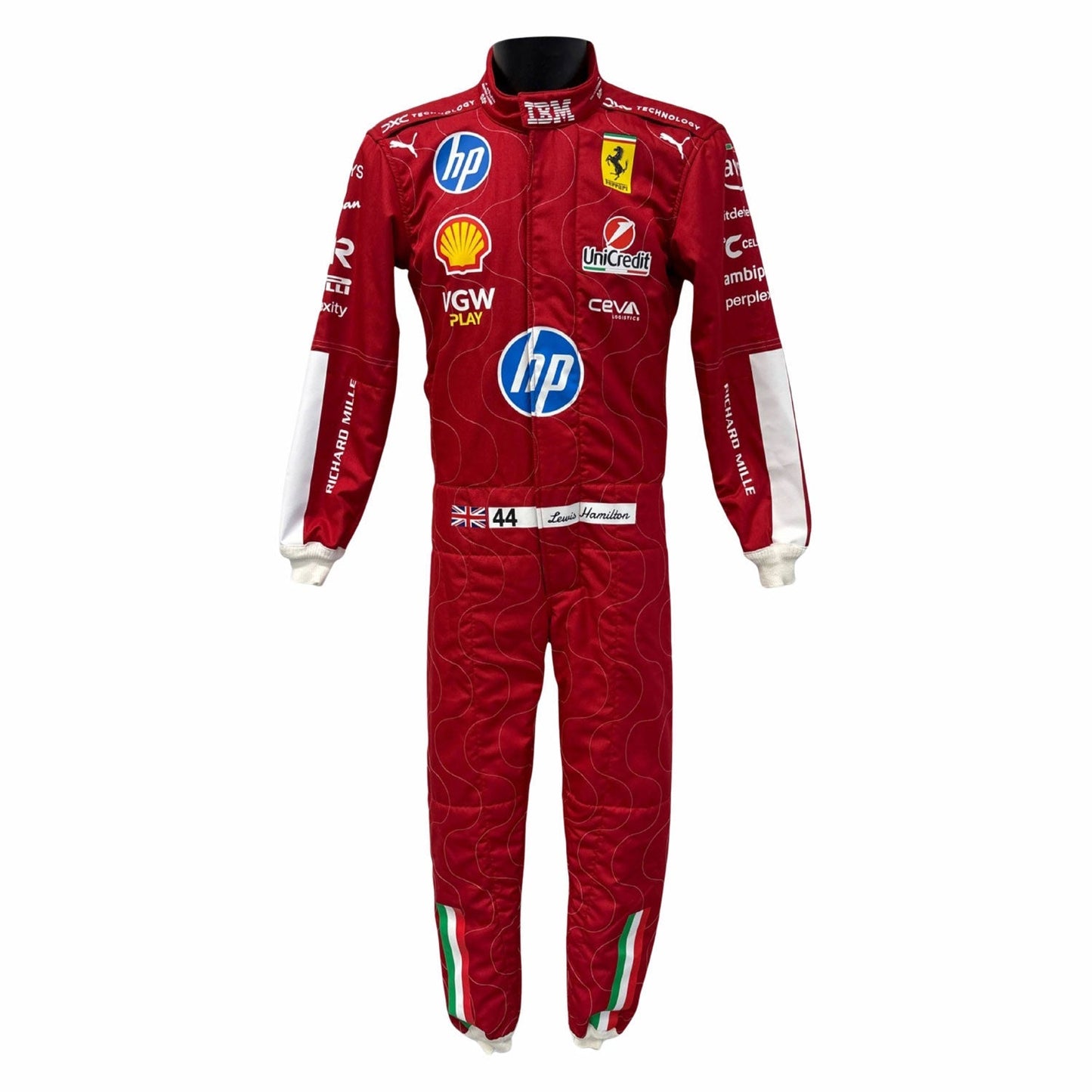 Lewis Hamilton F1 Race Replica Ferrari Monza GP Grand Prix Suit Side View