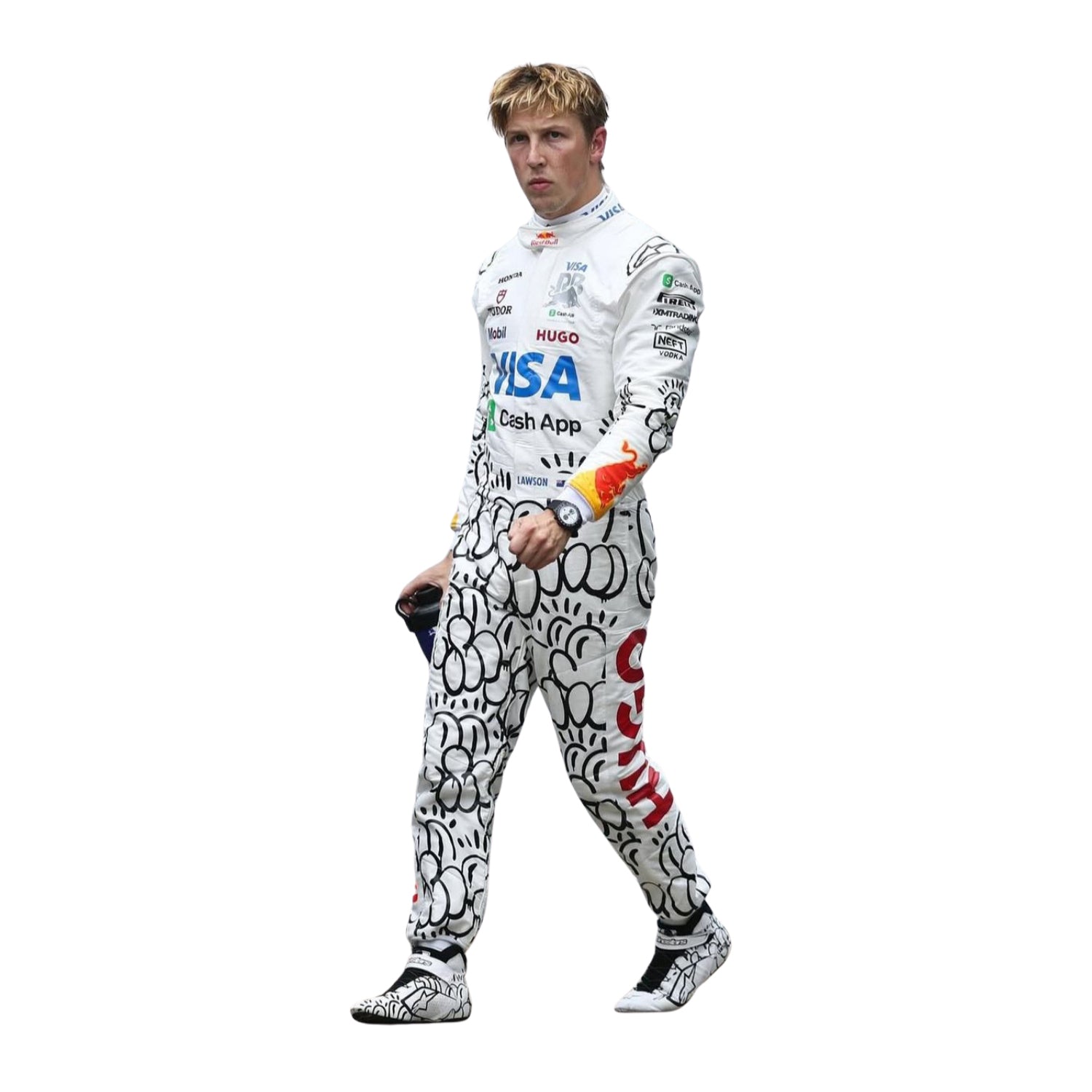 Liam Lawson F1 Race Replica VCARB British GP Grand Prix Suit Detail View