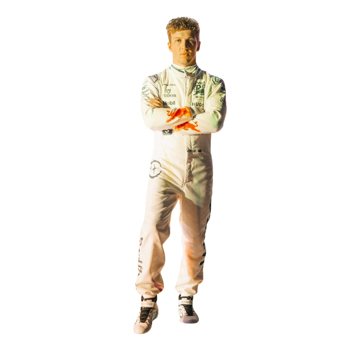 Liam Lawson F1 Race VCARB Las Vegas Motorsport Suit Front View