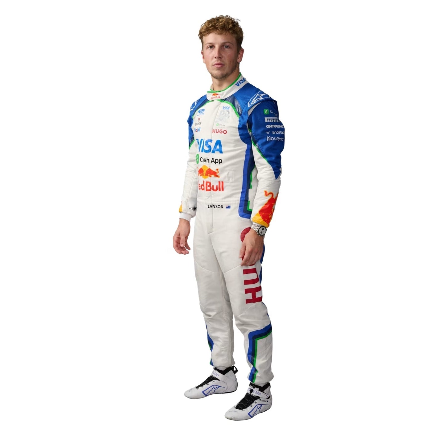 Liam Lawson F1 Race VCARB Grand Prix Suit Detail View