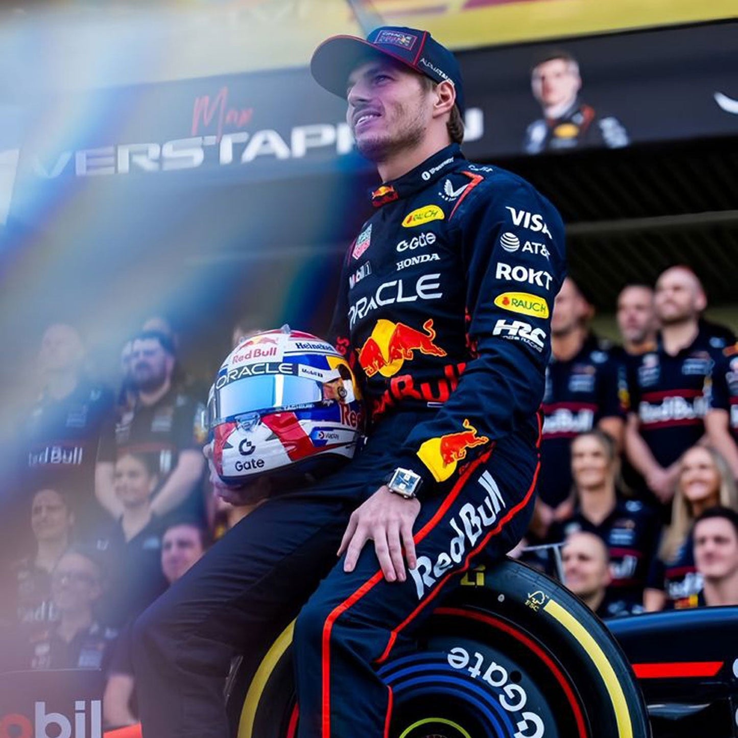 Max Verstappen F1 Race Replica Red Bull Grand Prix Suit Studio Shot