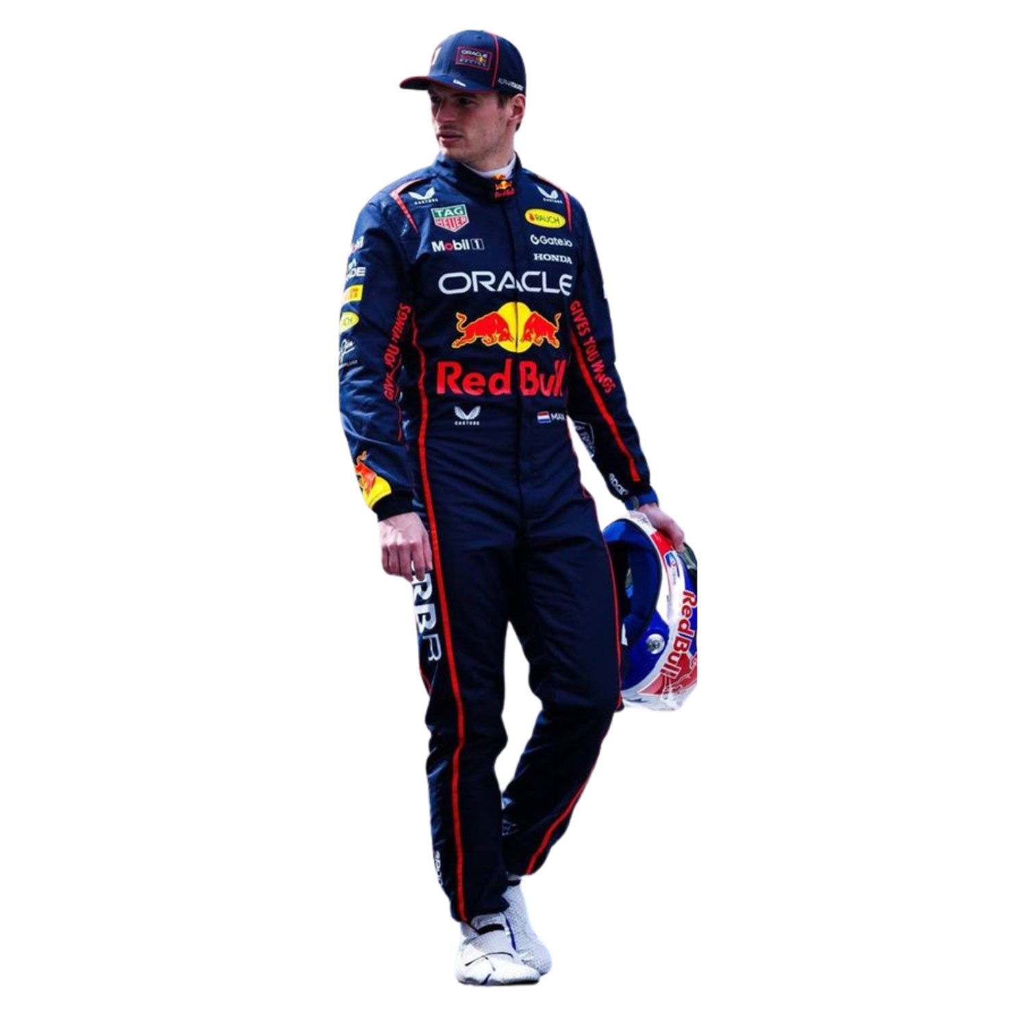 Max Verstappen F1 Race Replica Red Bull Motorsport Suit Close-Up View