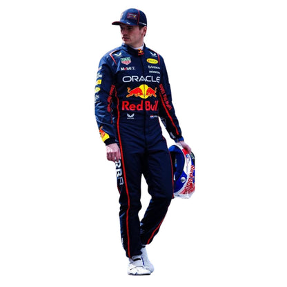 Max Verstappen F1 Race Replica Red Bull Motorsport Suit Close-Up View