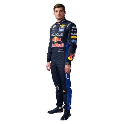 Max Verstappen F1 Race Replica Red Bull Grand Prix Suit Back View