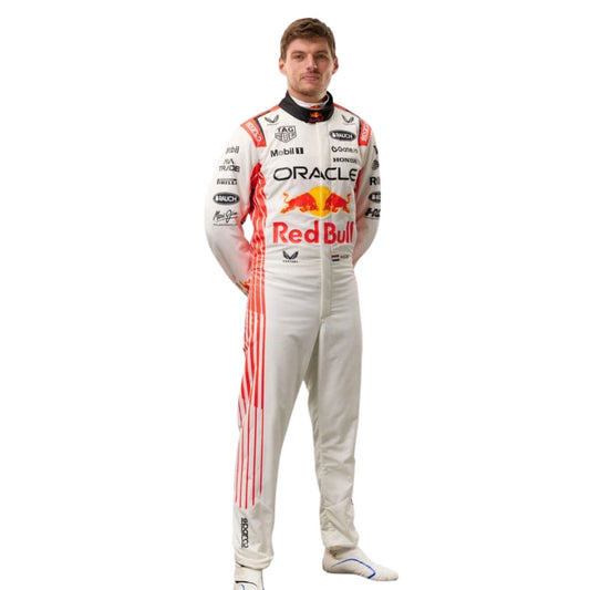 Max Verstappen F1 Race Red Bull Japanese GP Driver Suit Front View