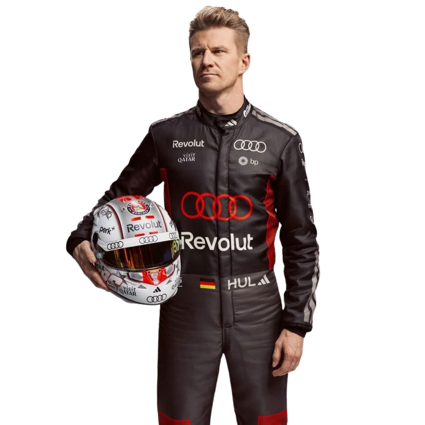 Nico Hulkenberg F1 Race Replica Audi Motorsport Suit Front View