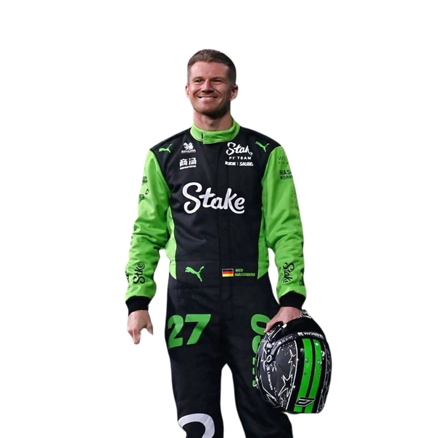 Nico Hulkenberg F1 Race Replica Kick Sauber Grand Prix Suit Side View