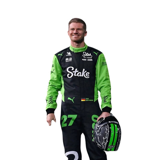 Nico Hulkenberg F1 Race Replica Kick Sauber Grand Prix Suit Close View