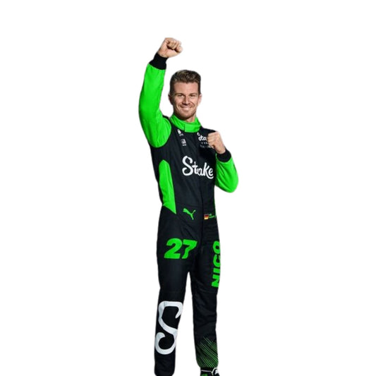 Nico Hulkenberg F1 Race Replica Kick Sauber Motorsport Suit Back View