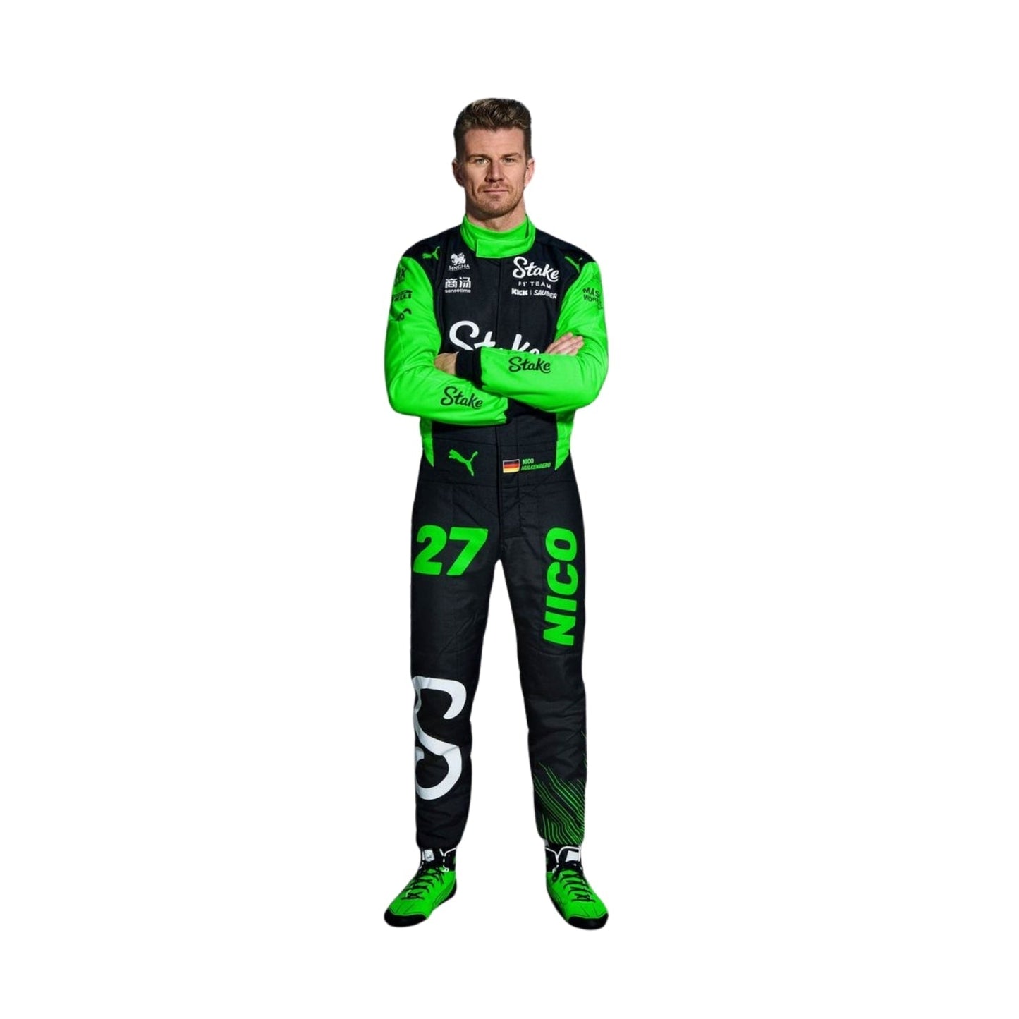 Nico Hulkenberg F1 Race Replica Kick Sauber Grand Prix Suit Front View