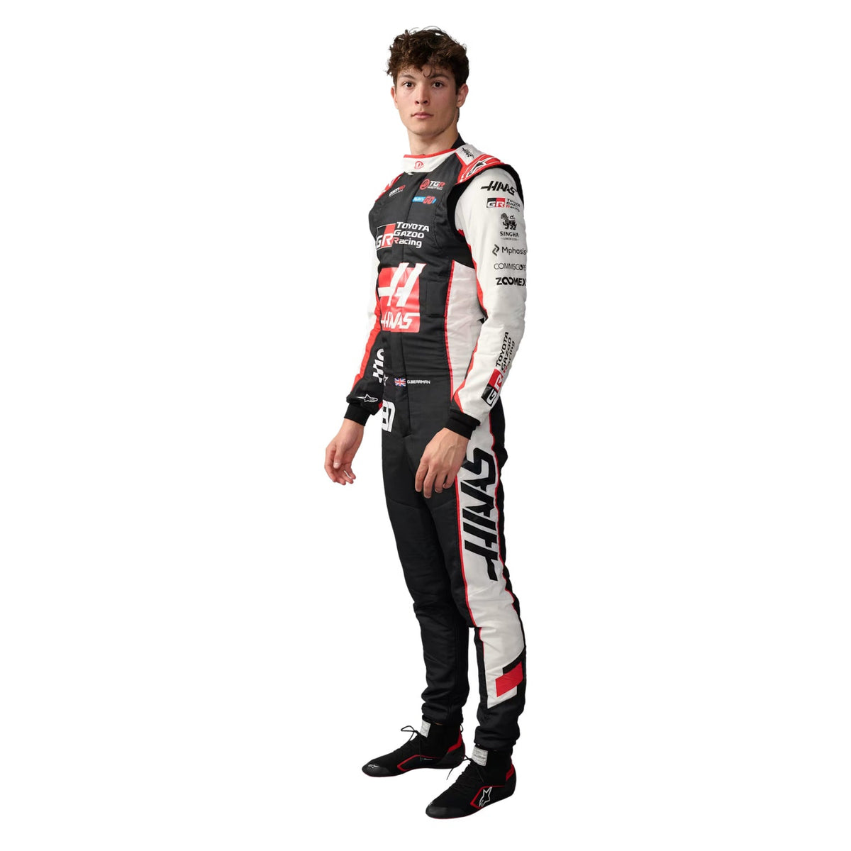 Oliver Bearman F1 Race Replica Haas Grand Prix Suit Left View