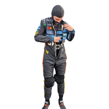 Oscar Piastri F1 Race Replica McLaren Abu Dhabi GP Motorsport Suit Back View