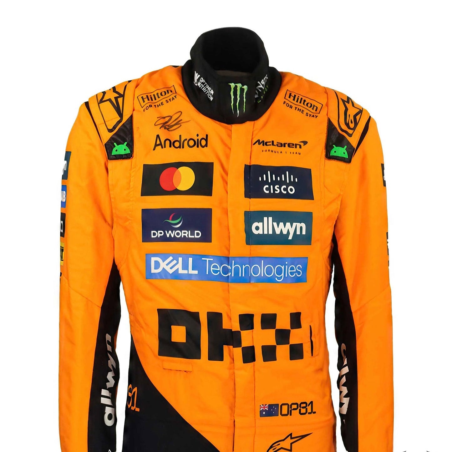 Oscar Piastri F1 Race Replica McLaren Motorsport Suit Action Shot