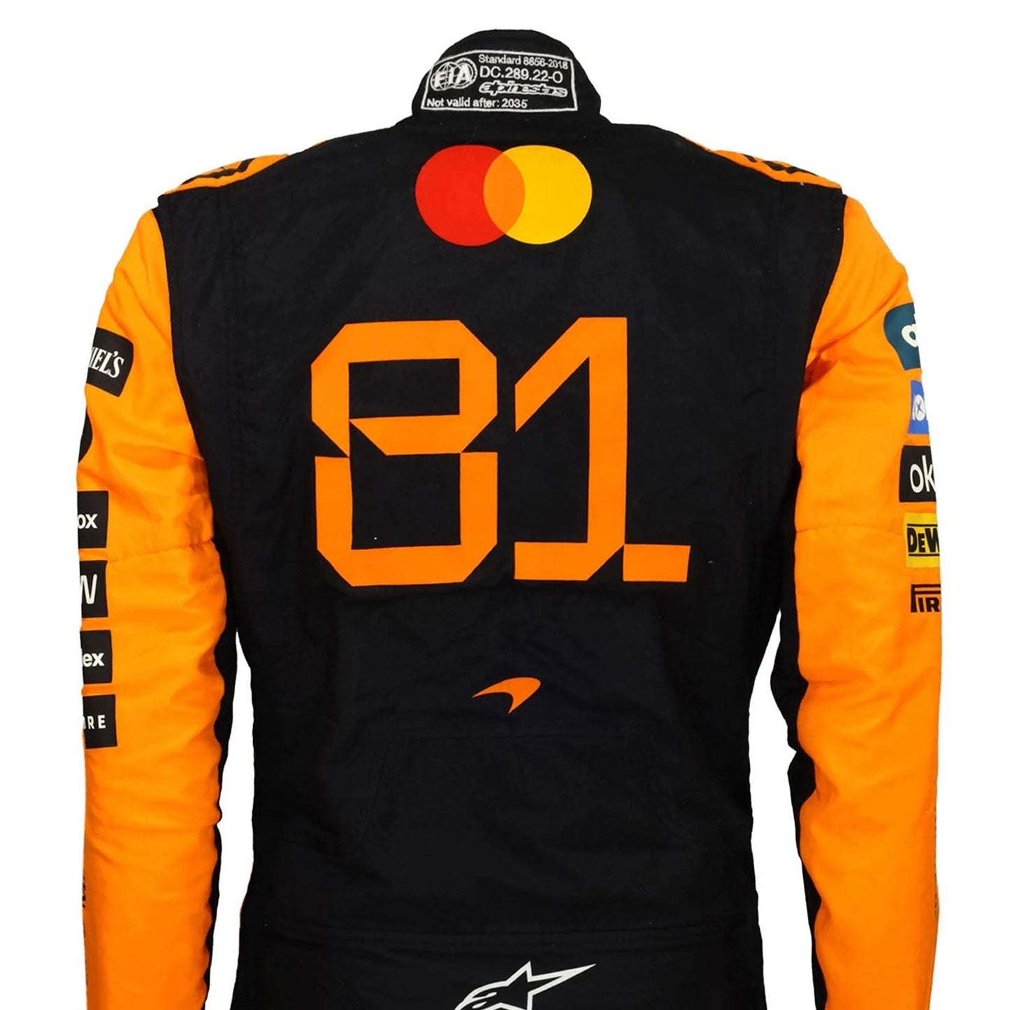 Oscar Piastri F1 Race Replica McLaren Grand Prix Suit Close-Up View