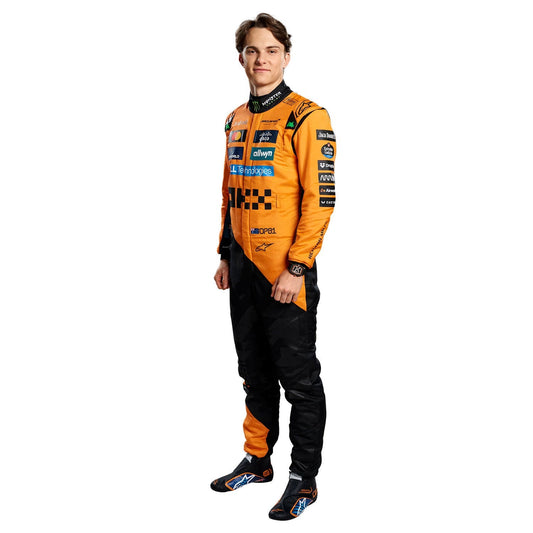 Oscar Piastri F1 Race Replica McLaren Motorsport Suit Front View