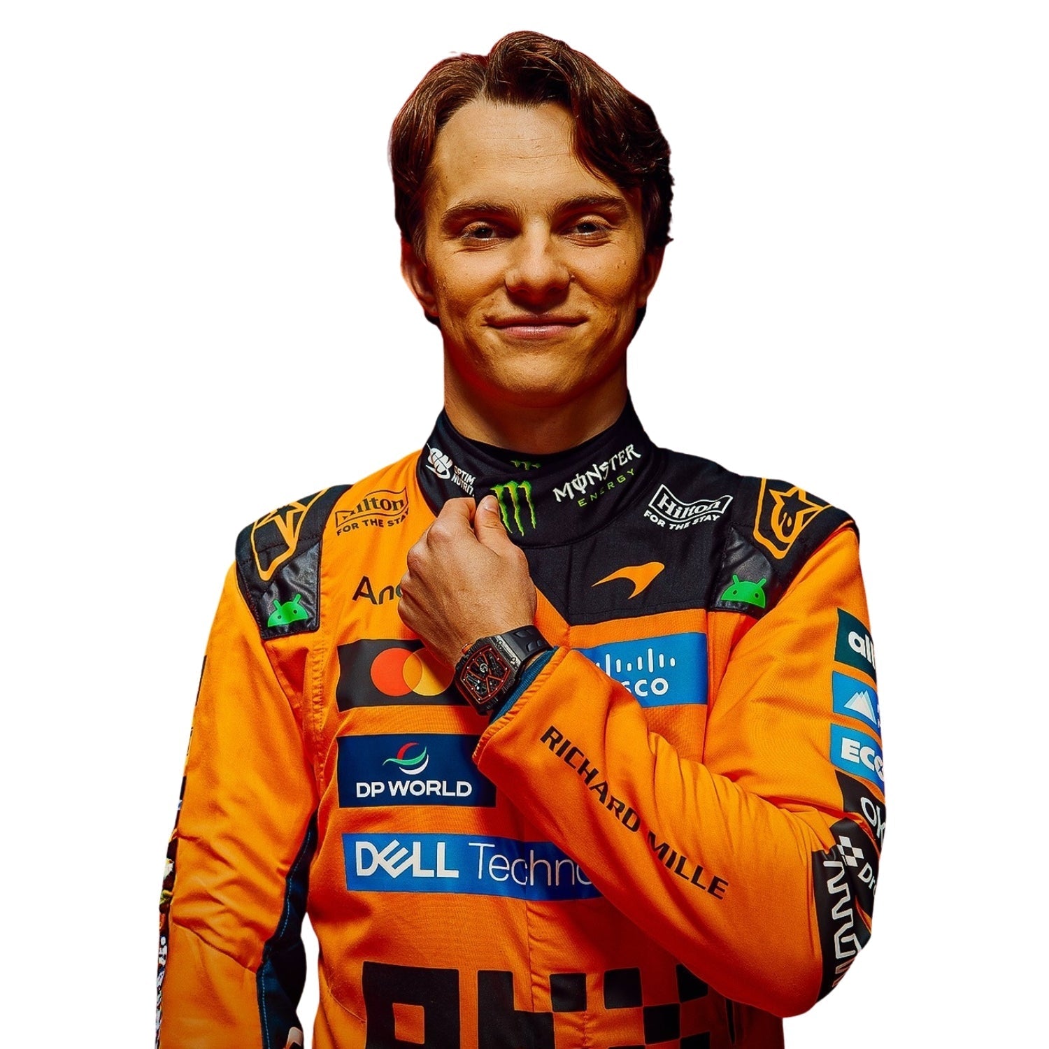 Oscar Piastri F1 Race Replica McLaren Grand Prix Suit Side View