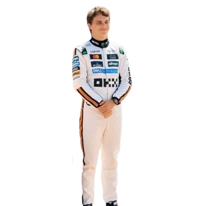 Oscar Piastri F1 Race Replica McLaren Monaco GP Grand Prix Suit Front View