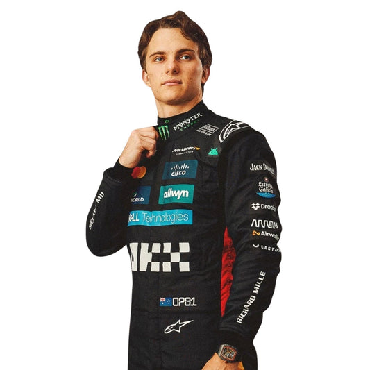 Oscar Piastri F1 Race McLaren Silverstone British GP Driver Suit Front View