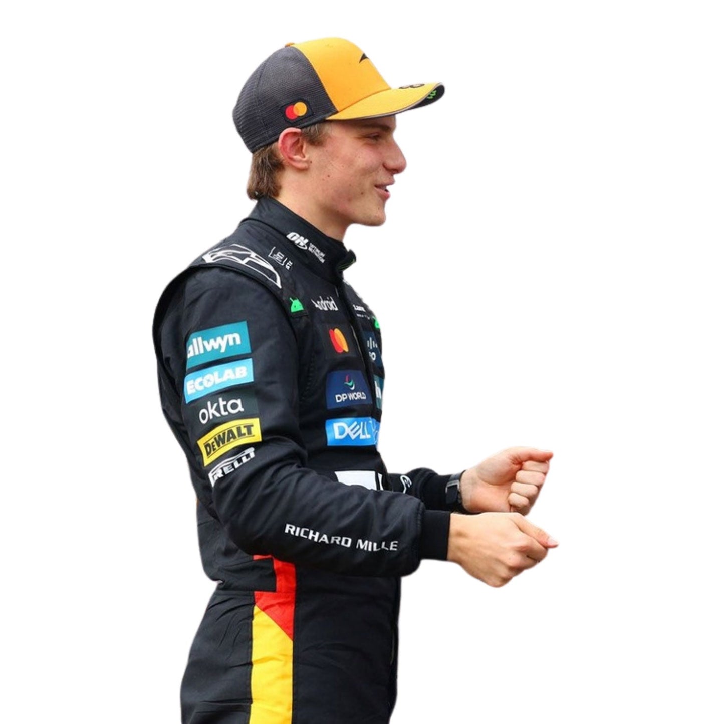 Oscar Piastri F1 Race McLaren Silverstone British GP Motorsport Suit Full View