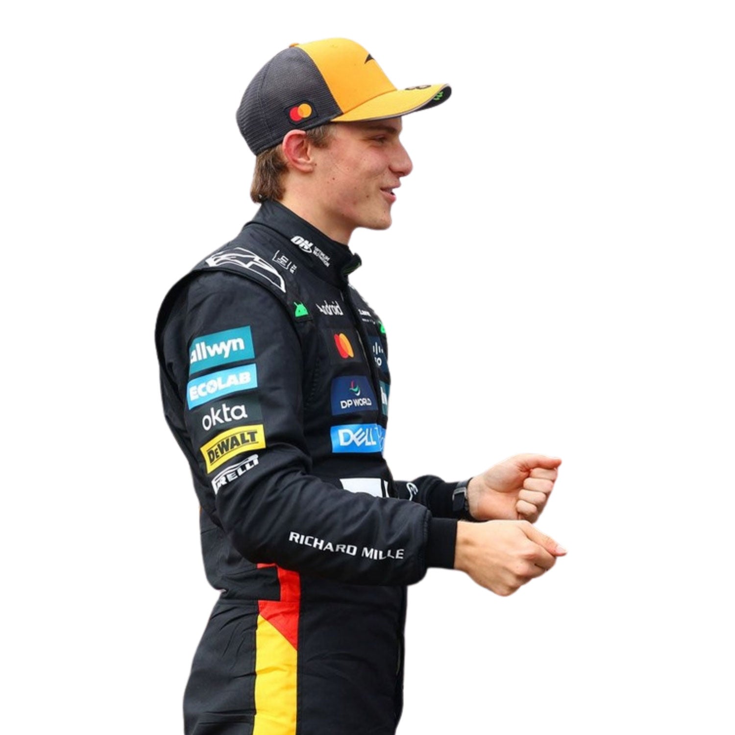 Oscar Piastri F1 Race McLaren Silverstone British GP Motorsport Suit Full View