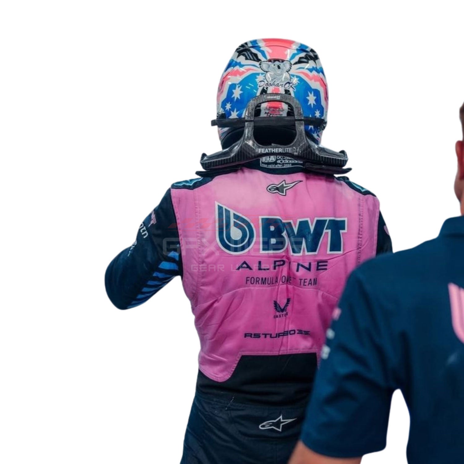 Pierre Gasly F1 Race Replica Alpine Driver Suit Side View