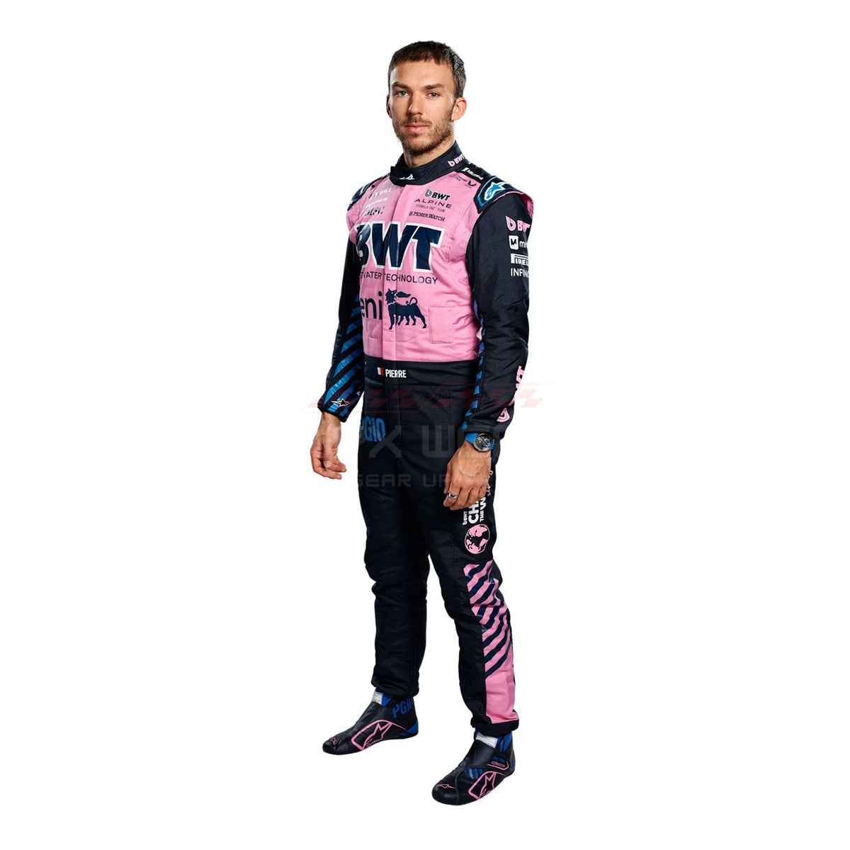 Pierre Gasly F1 Race Replica Alpine Grand Prix Suit Left View