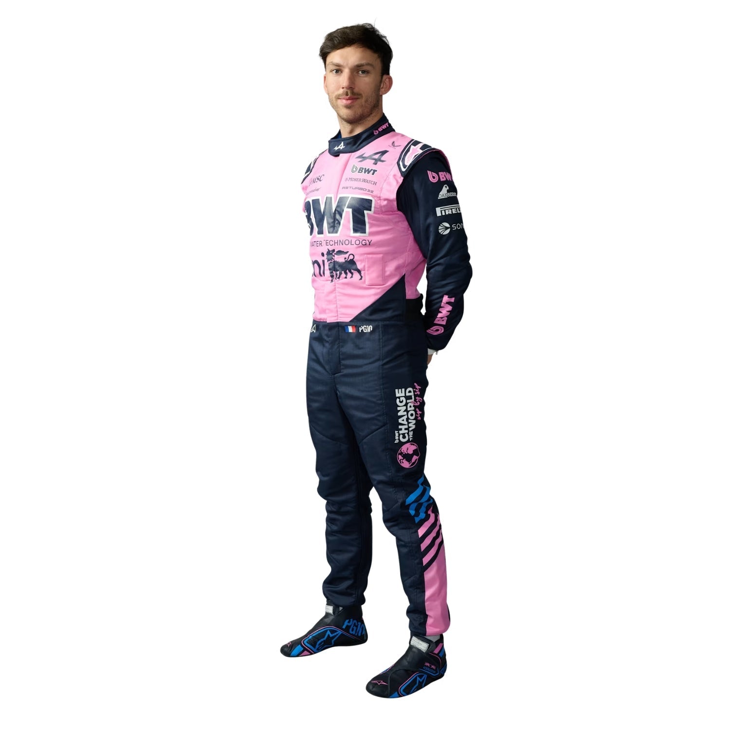 Pierre Gasly F1 Race Replica Alpine Grand Prix Suit Front View