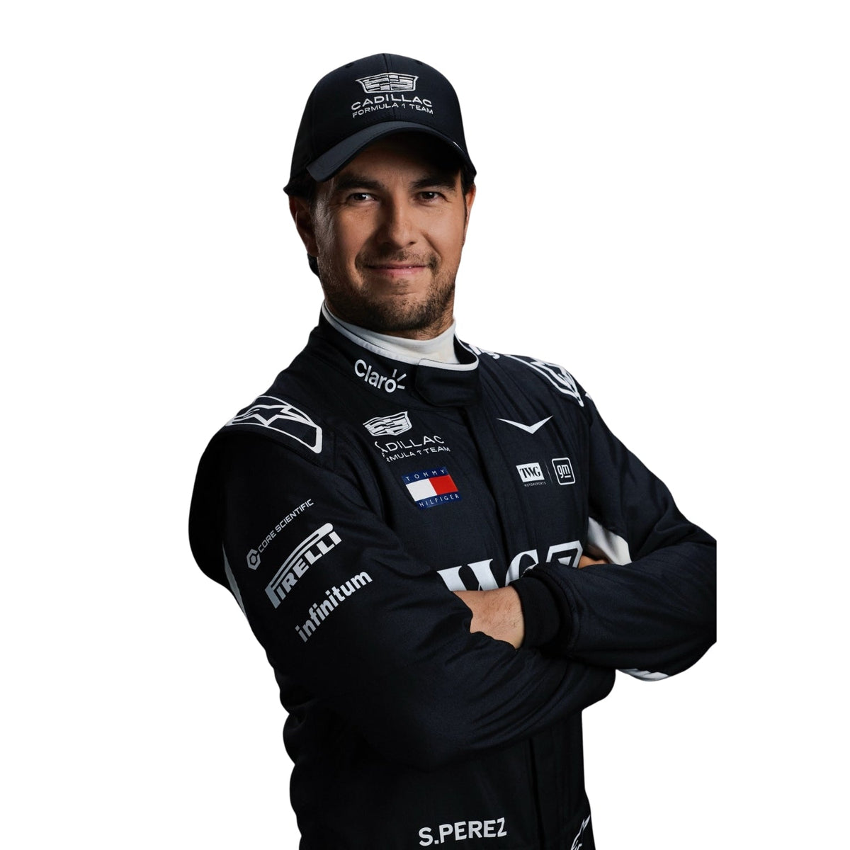 Sergio Perez F1 Race Replica Cadillac Grand Prix Suit Close View