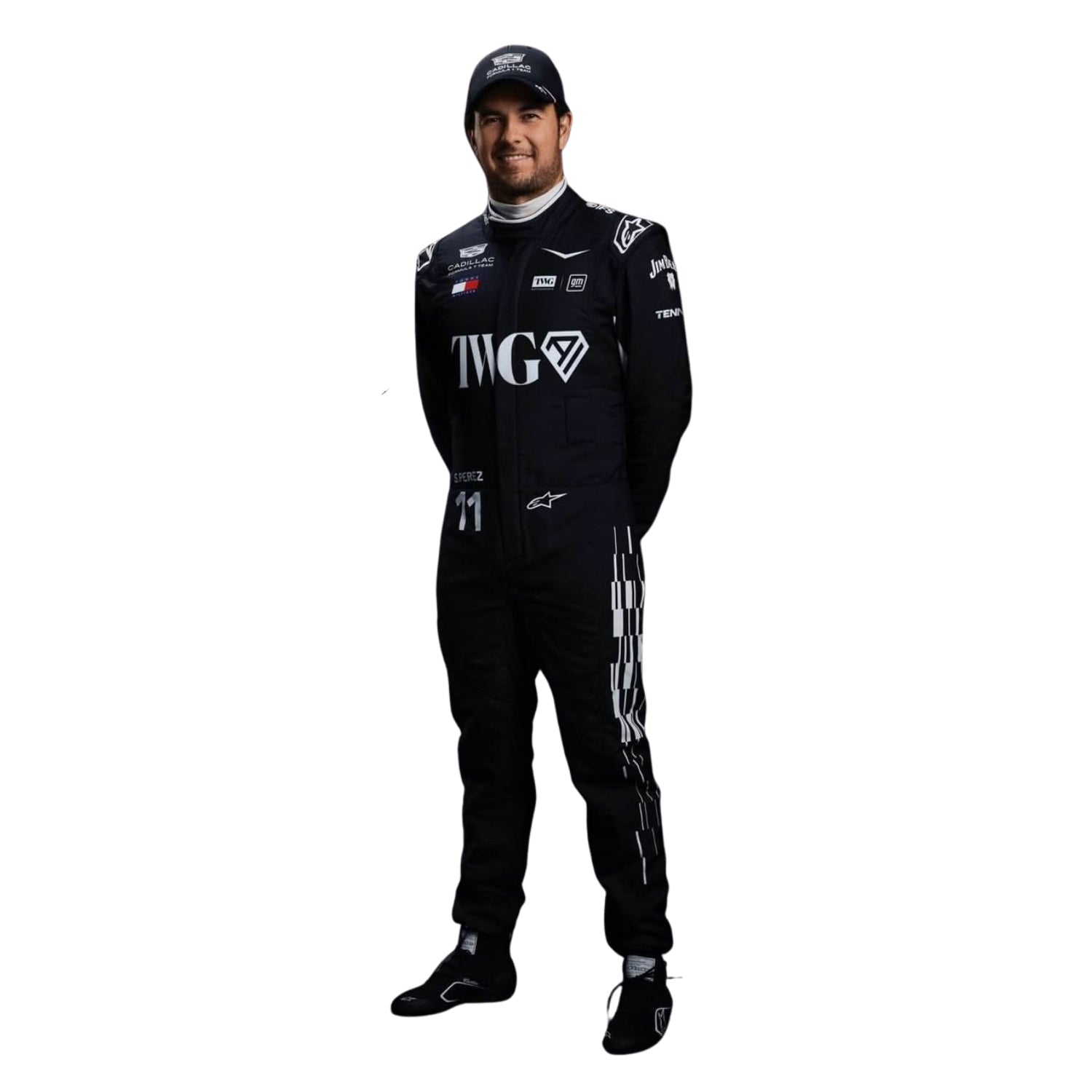 Sergio Perez F1 Race Replica Cadillac Grand Prix Suit Side View