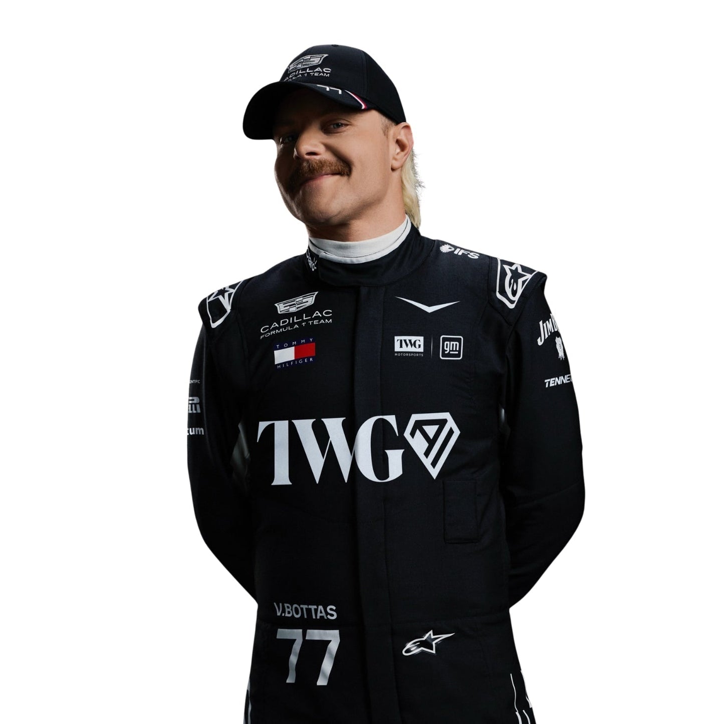 Valtteri Bottas F1 Race Cadillac Driver Suit Front View