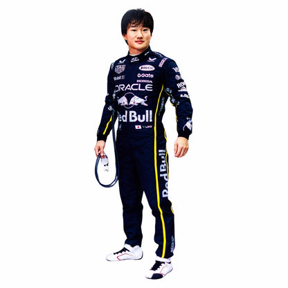 Yuki Tsunoda F1 Race Red Bull Las Vegas GP Grand Prix Suit Front View